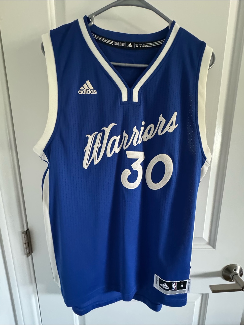 Stephen Curry #30 Warriors 2015 Christmas Day Adidas Jersey Medium
